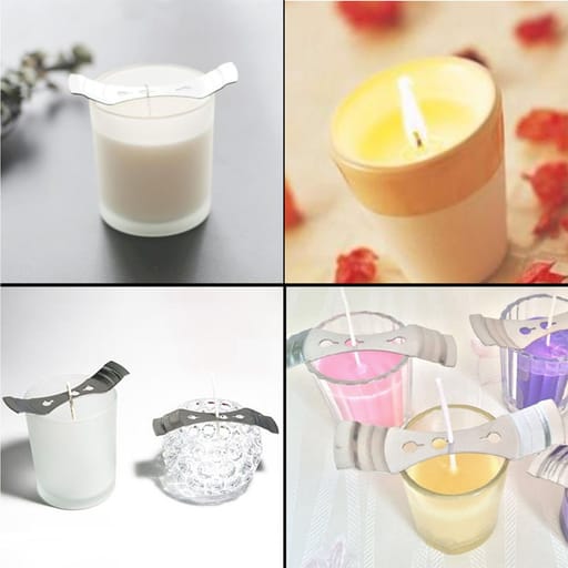 Cotton Candle Wick DIY Round Wick, 15 cm, Set of 100