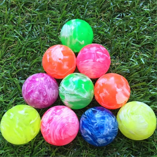 Rubber Ball Bouncing Hi-Bounce Ball Toy Party Favor Flummi, Ø25mm, 100 pcs.