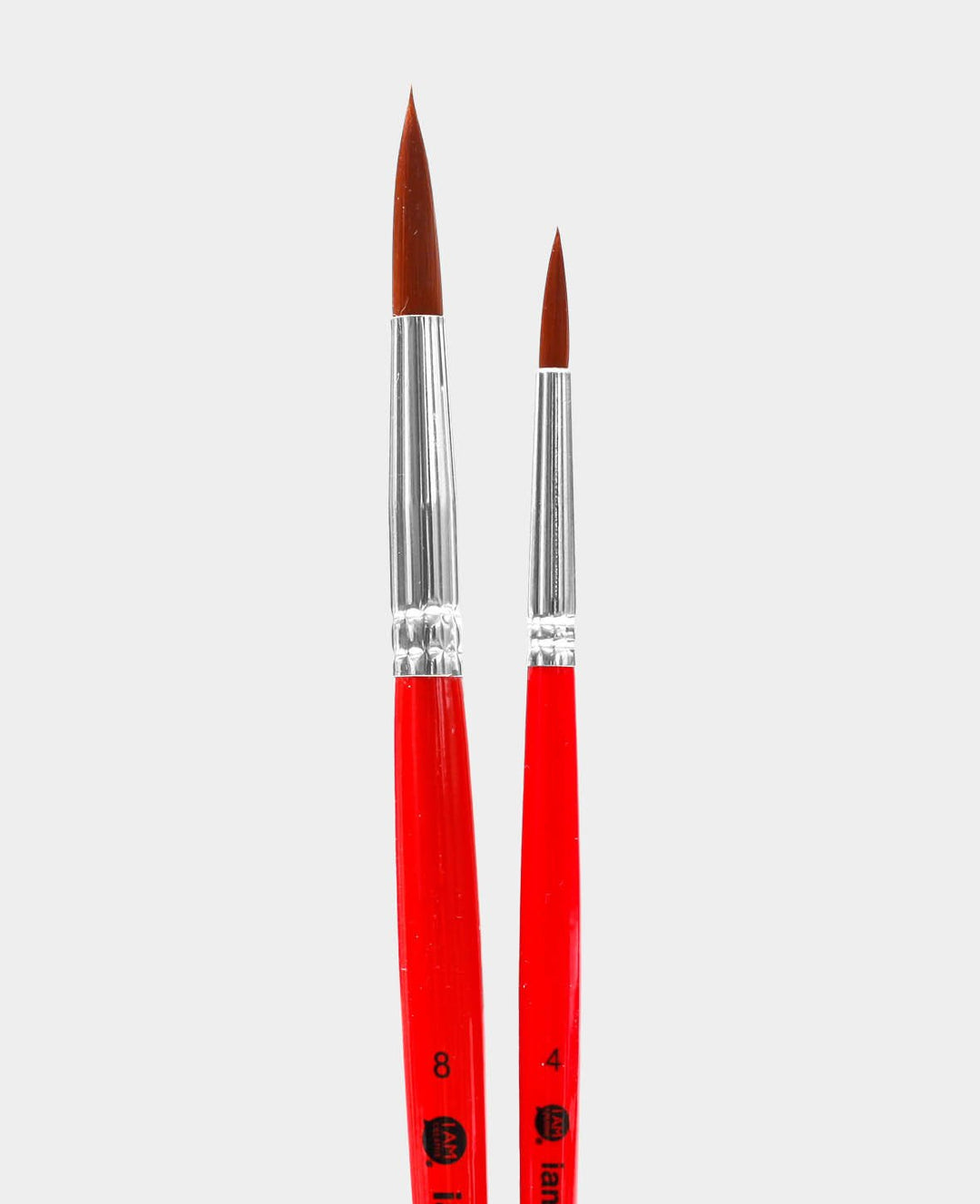 Universal Brush Set – Artist Set with Round, Flat Brushes, 2 Pieces