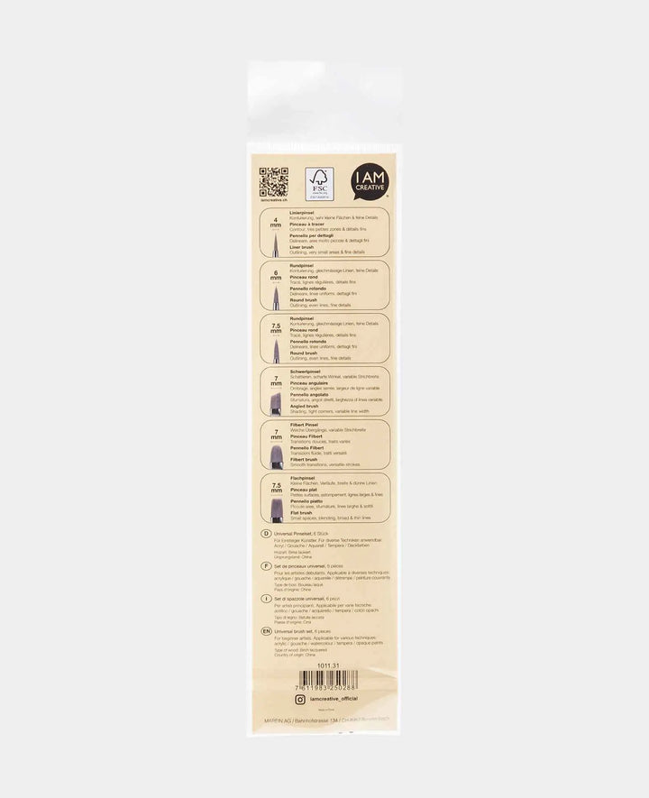 Lot de pinceaux universels – Set d&