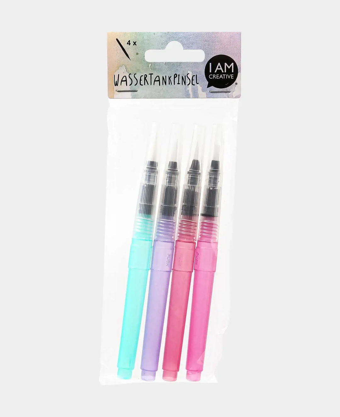Water Brush Pen Set, Water Brush Pens with Refillable Water Tank, 4 Pieces
