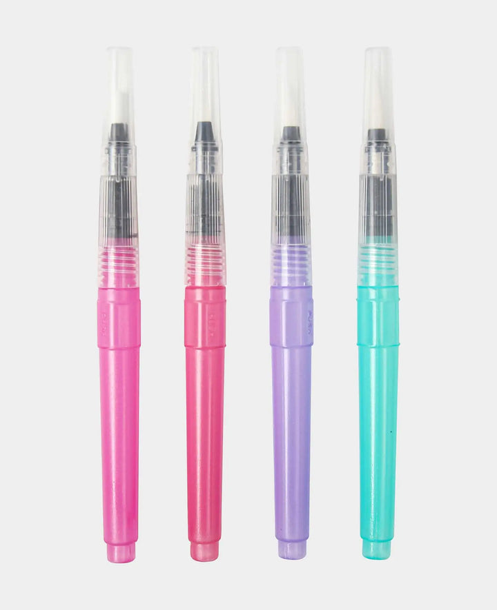 Water Brush Pen Set, Water Brush Pens with Refillable Water Tank, 4 Pieces