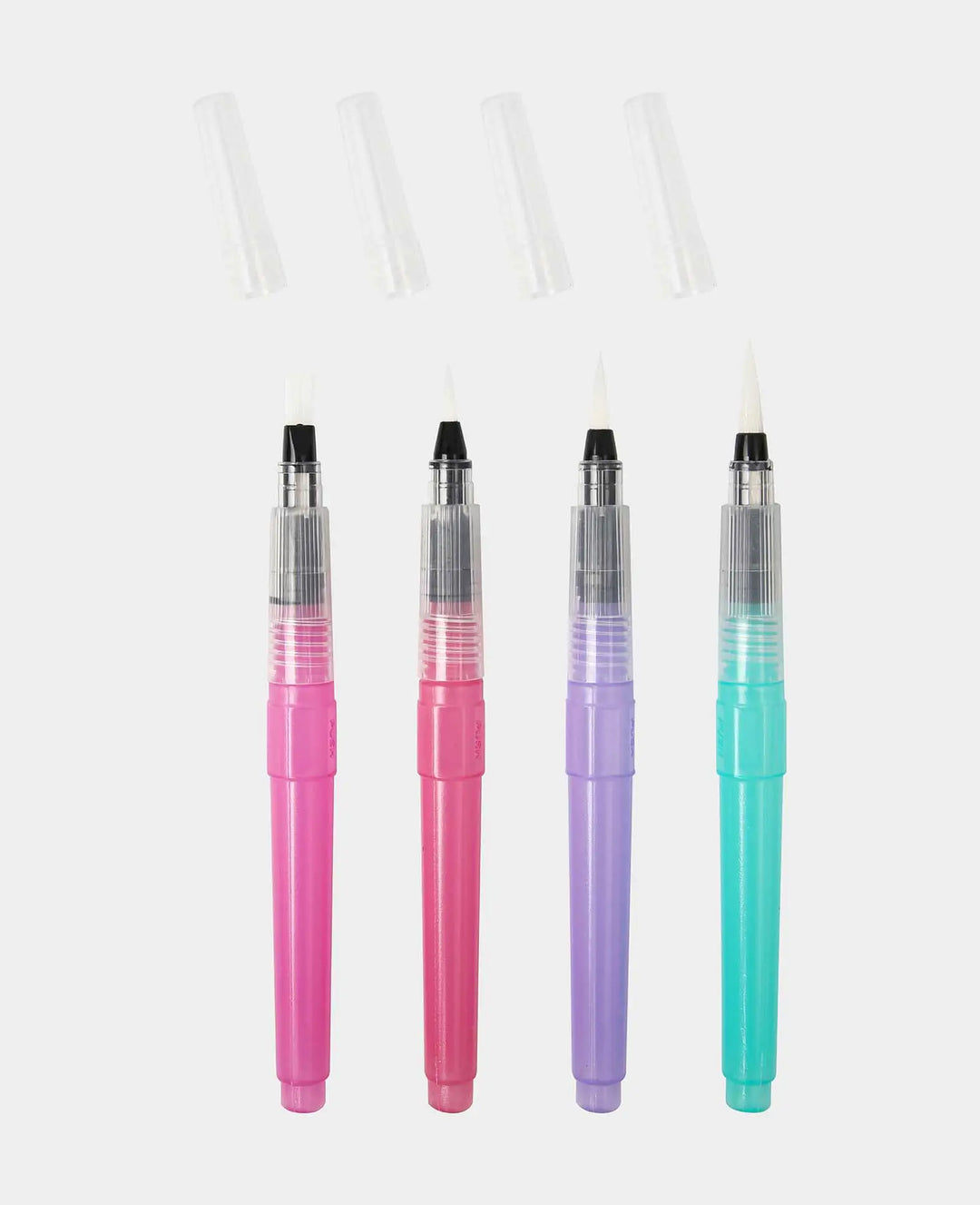 Water Brush Pen Set, Water Brush Pens with Refillable Water Tank, 4 Pieces