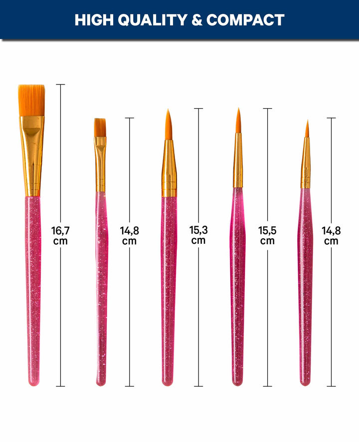 Paintbrush Set, Kids, Artist, 5 pcs.
