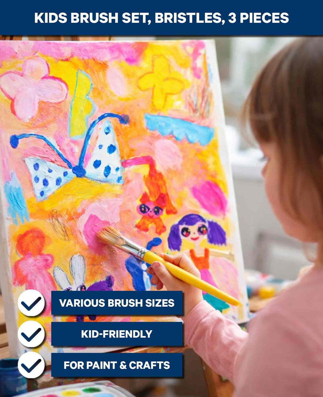 Brush Set Kids, Bristle, 3 pc., FSC
