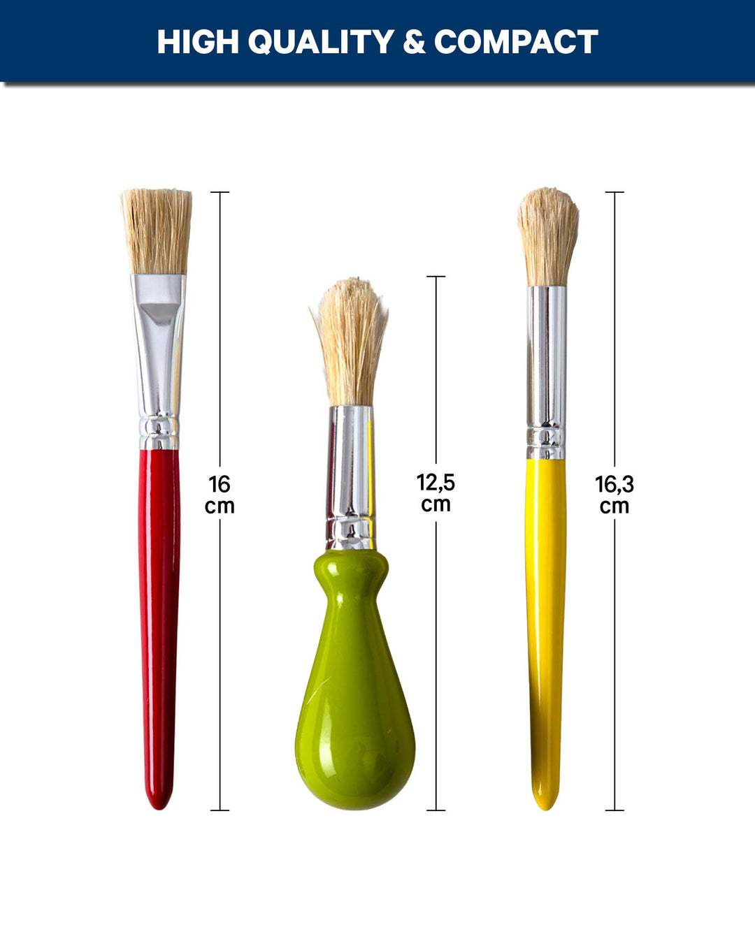Brush Set Kids, Bristle, 3 pc., FSC