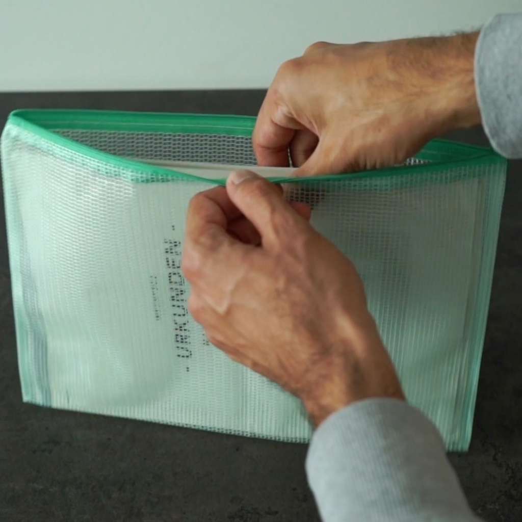 Pochette porte-documents A4 indéchirable, chemise zippée extra forte, 10 pièces.