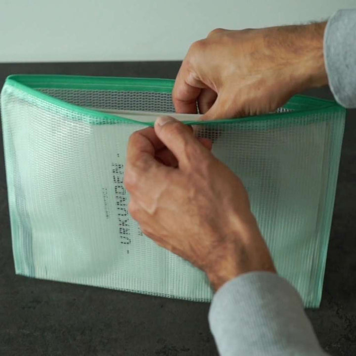 Pochette porte-documents A4 indéchirable, chemise zippée extra forte, 10 pièces.