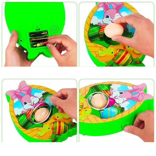 Eier Malmaschine Ostereier Mal Kit mit Spinner + Stifte, 12-tlg.