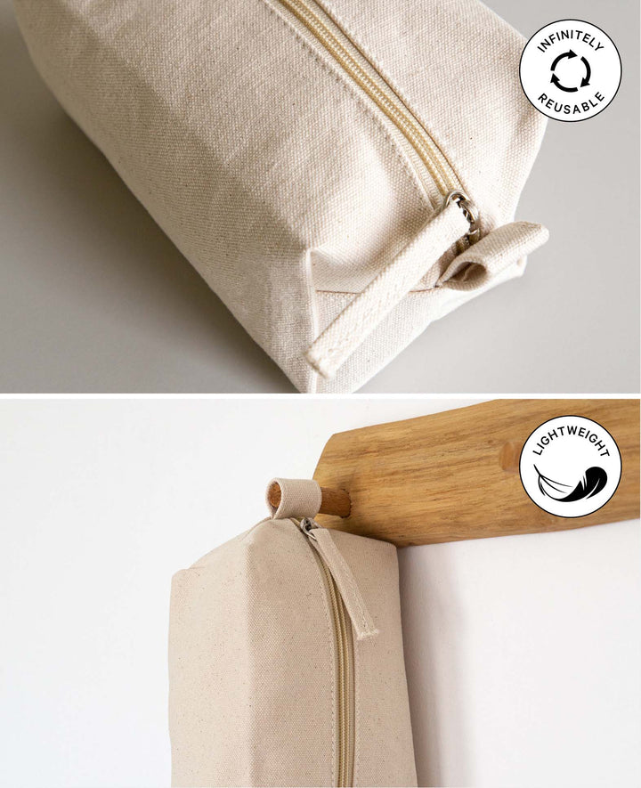 Wash bag, Ecru, 19 x 7 x 9 cm, 1 pc.