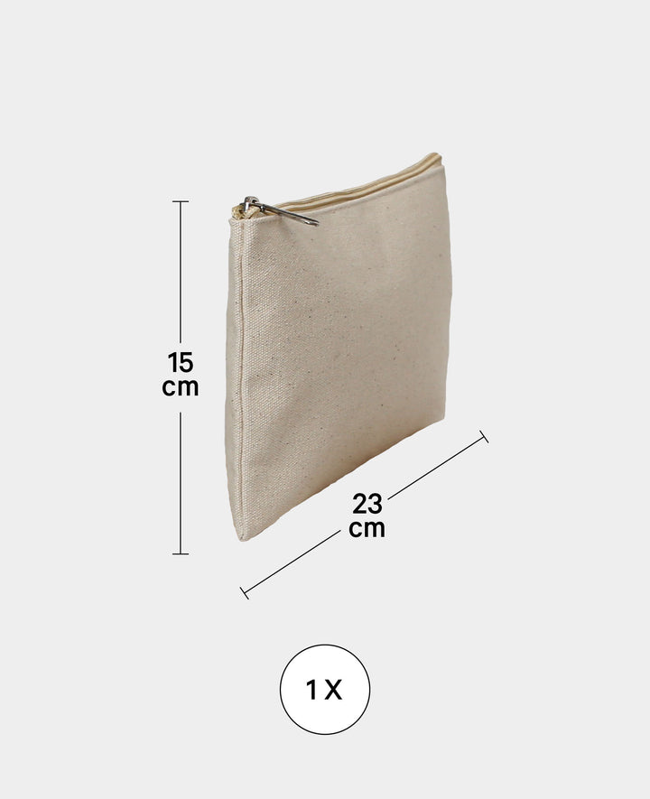 Trousse de toilette, écru, 23 x 15 cm, 1 pc.
