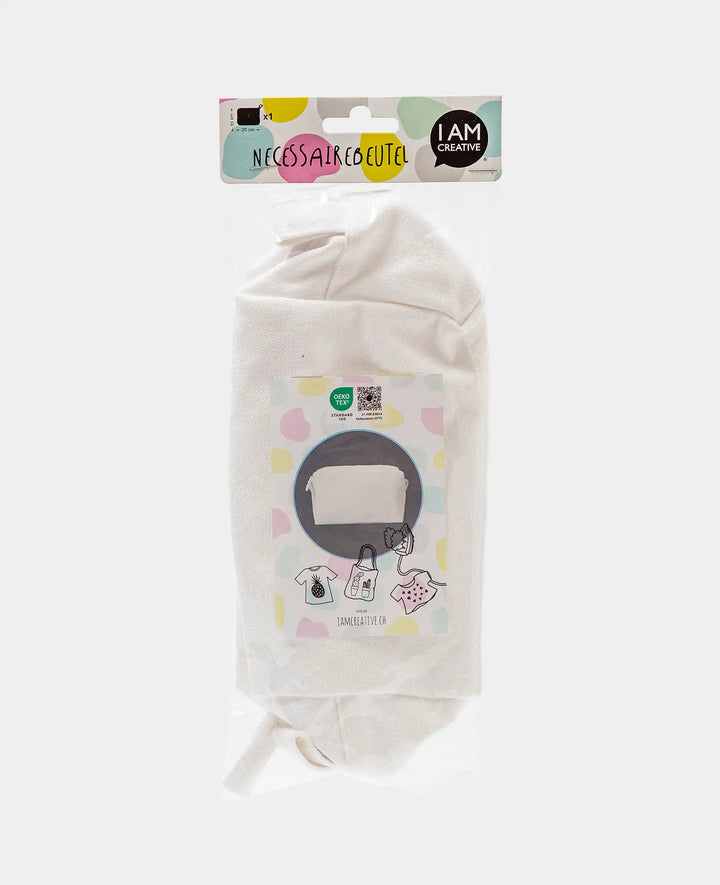 Toiletry Bag, White, 24 x 11.5 x 9 cm, 1 pc.