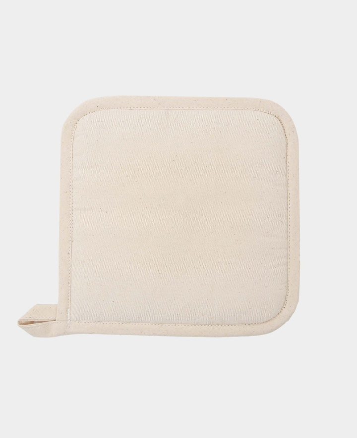 Potholders with Loop, Natural, 19 x 19 cm, 2 pcs.