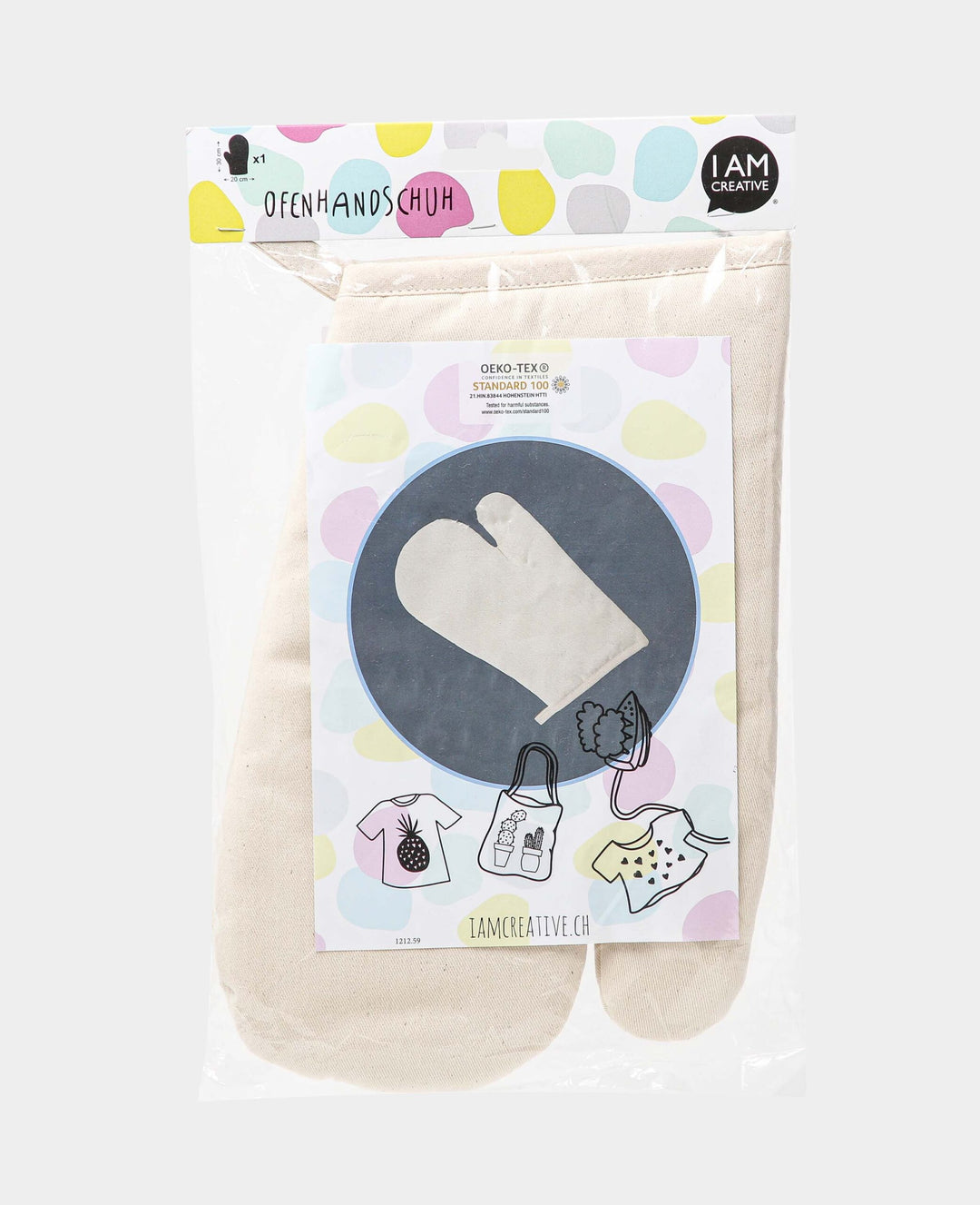 Oven Mitt, Natural, 20 x 30 cm, 1 pc.