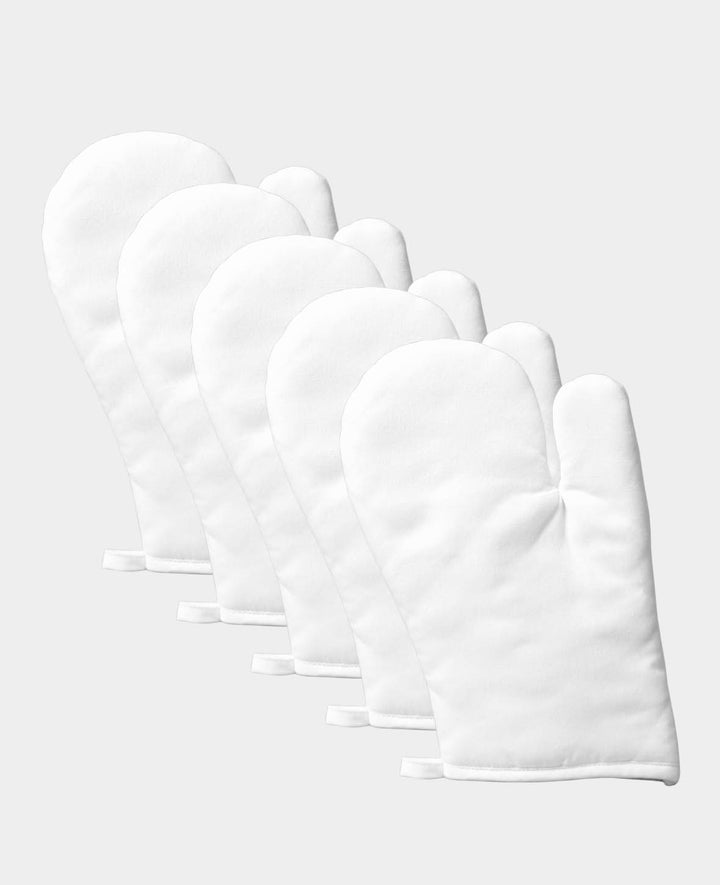 Oven Mitts, White, 20 x 30 cm, 5 pcs.