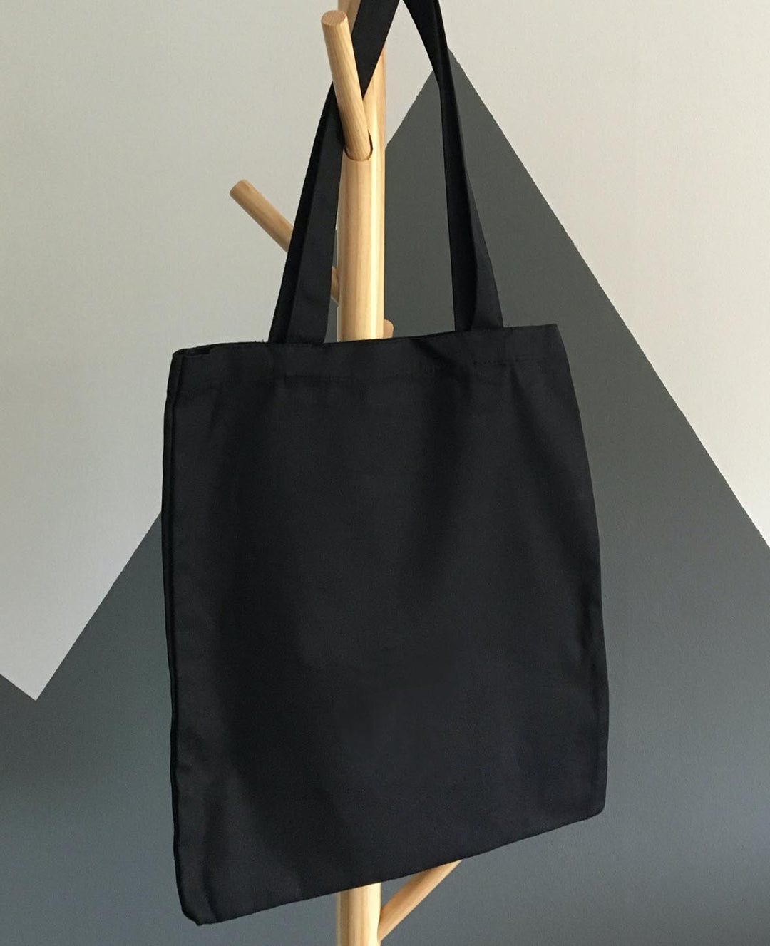 Bag long handle, black, 38 x 42 cm, 25 pcs.