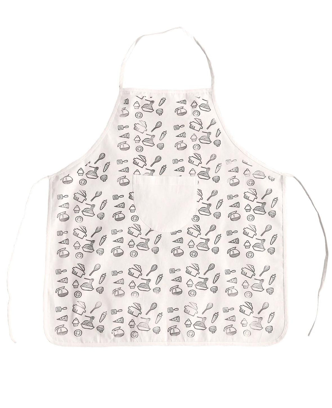 Tablier enfant, blanc, 40 x 50 cm (XS)