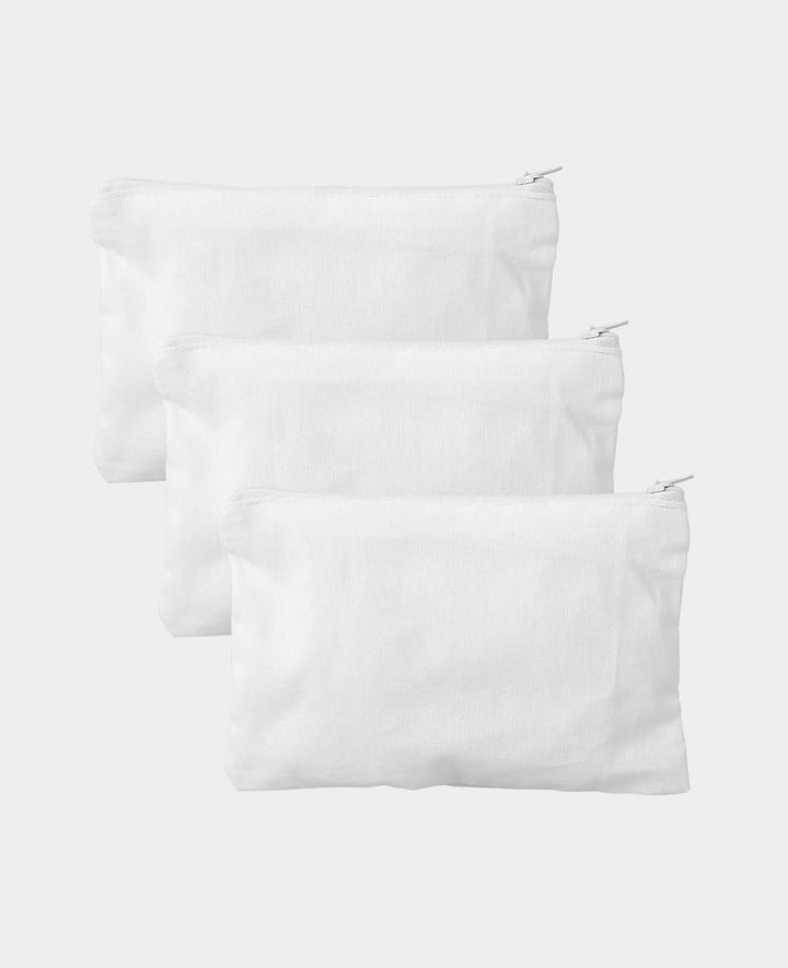 Toiletry Bags, White, 18 x 12 cm, 3 pcs.