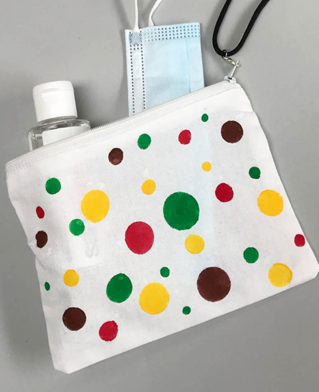 Toiletry bags, white, 15 x 13 cm, 3 pcs.