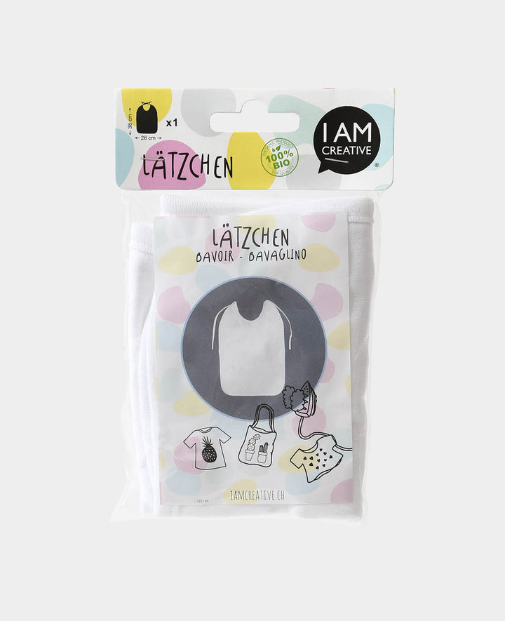 Bibs, Tie-on Bibs for Babies for Painting White, 38 x 26 cm