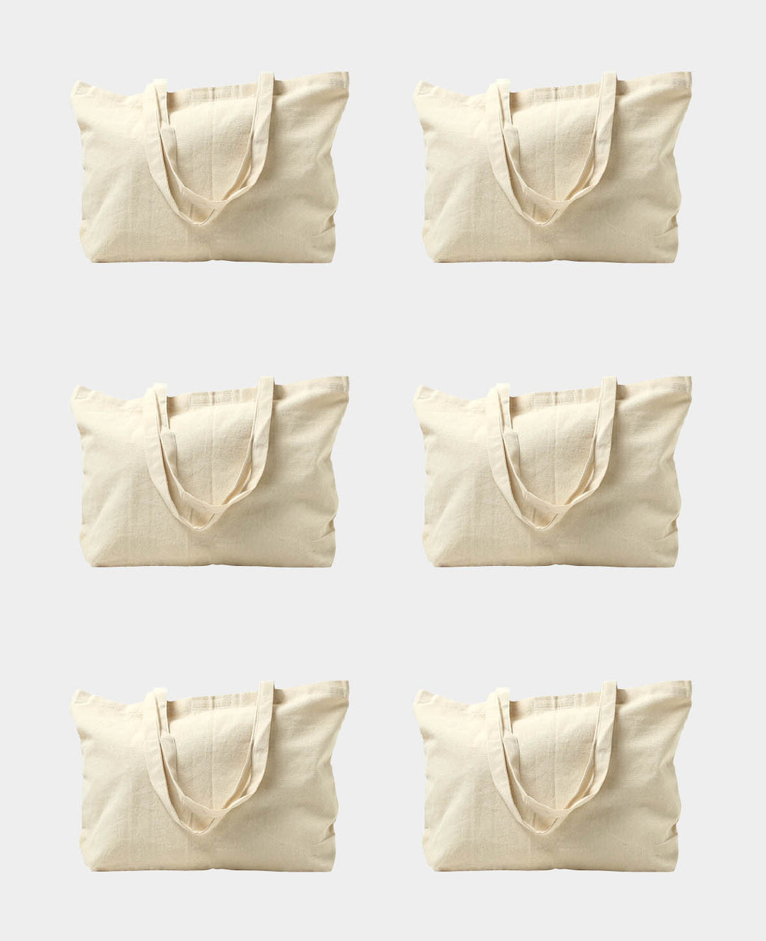 Shopper Fabric Bag, 48 x 10 x 34 cm, 6 Pieces