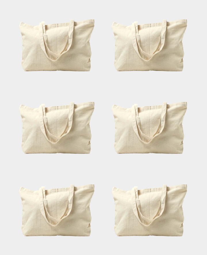 Shopper Fabric Bag, 48 x 10 x 34 cm, 6 Pieces