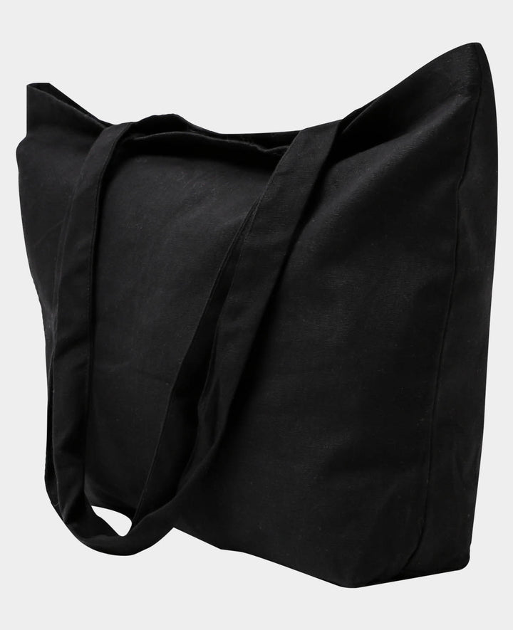 Shopper Fabric Bag, Black, 48 x 10 x 34 cm
