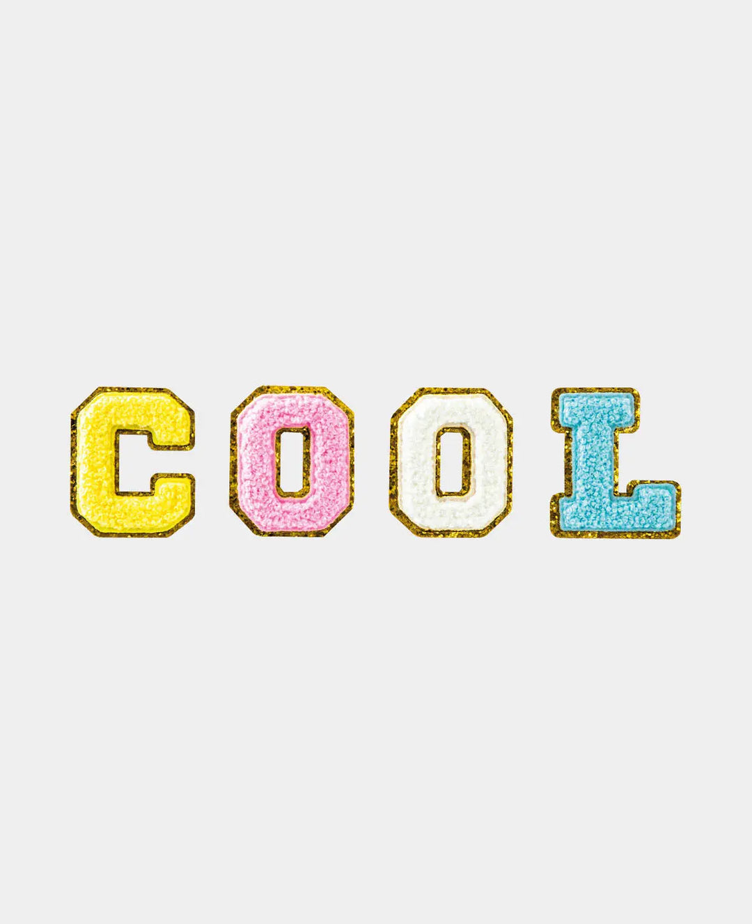 Iron on patch "Cool", sew-on patch &amp; iron-on patch, colorful, approx. 23 x 5.5 cm