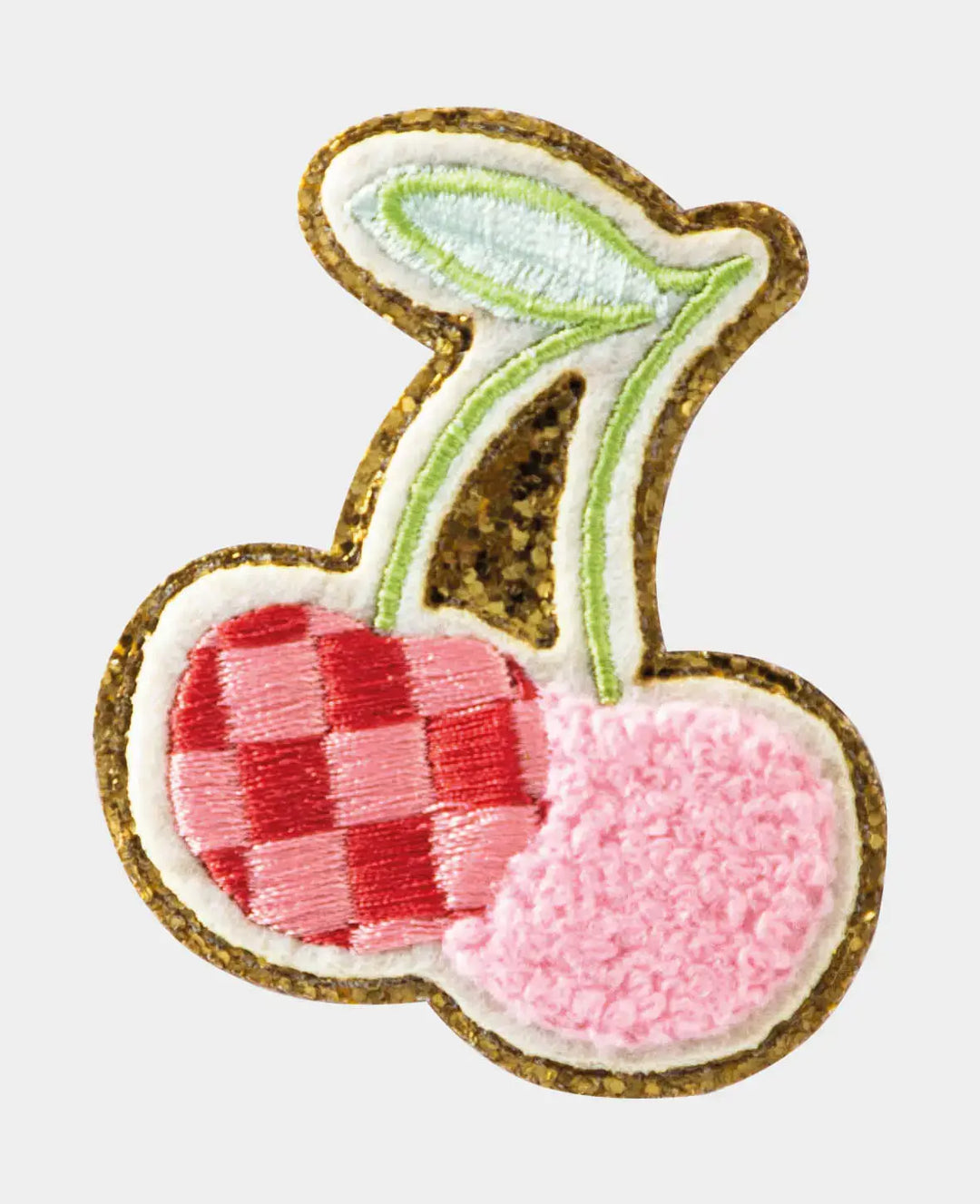 Iron on patch "Kirsche", Aufnäher zum Aufbügeln &amp; Annähen, Bunt, ca. 5.5 x 6.5 cm