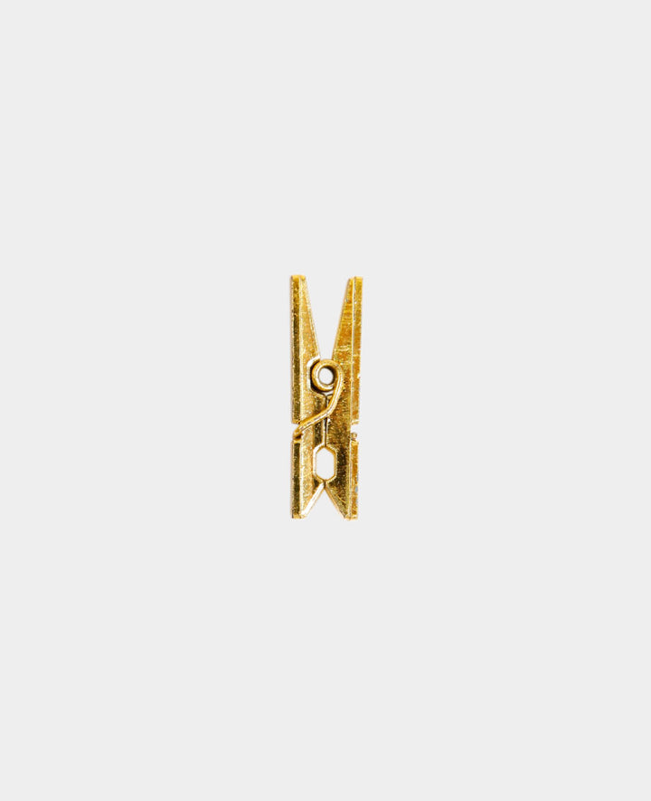 Gold plastic clips 4 x 30 mm, 15 pcs.