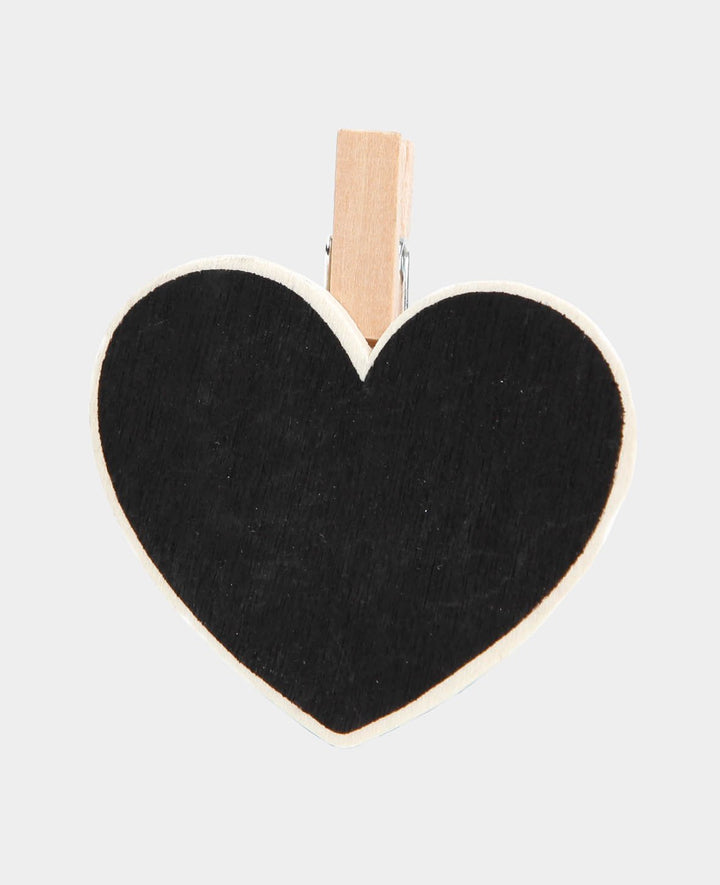 Wooden Heart Chalkboards, 4 pcs.