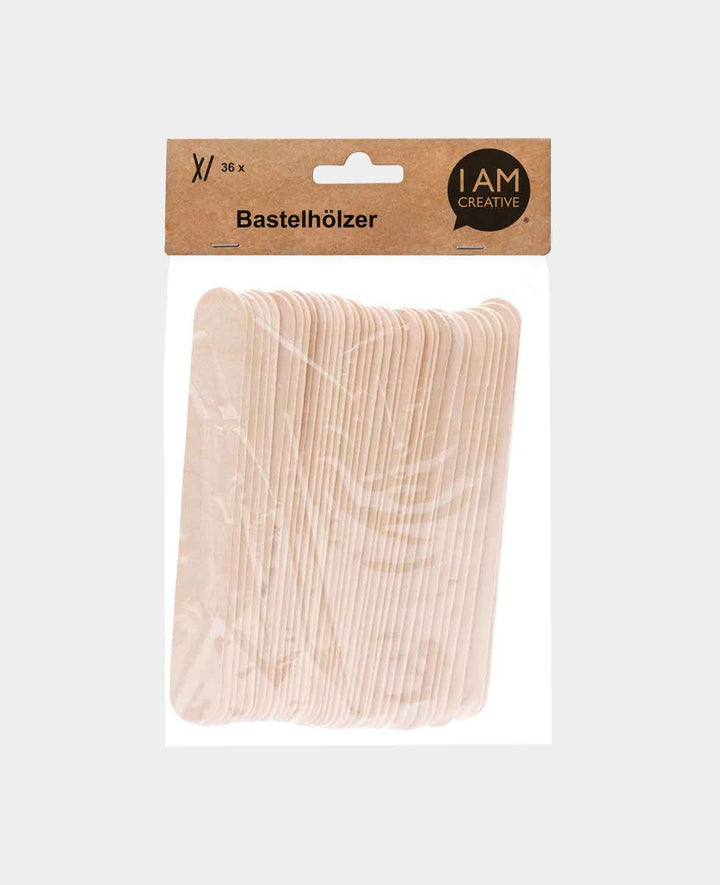 Bastelhölzer, 150 x 20 mm, 36 Stk.