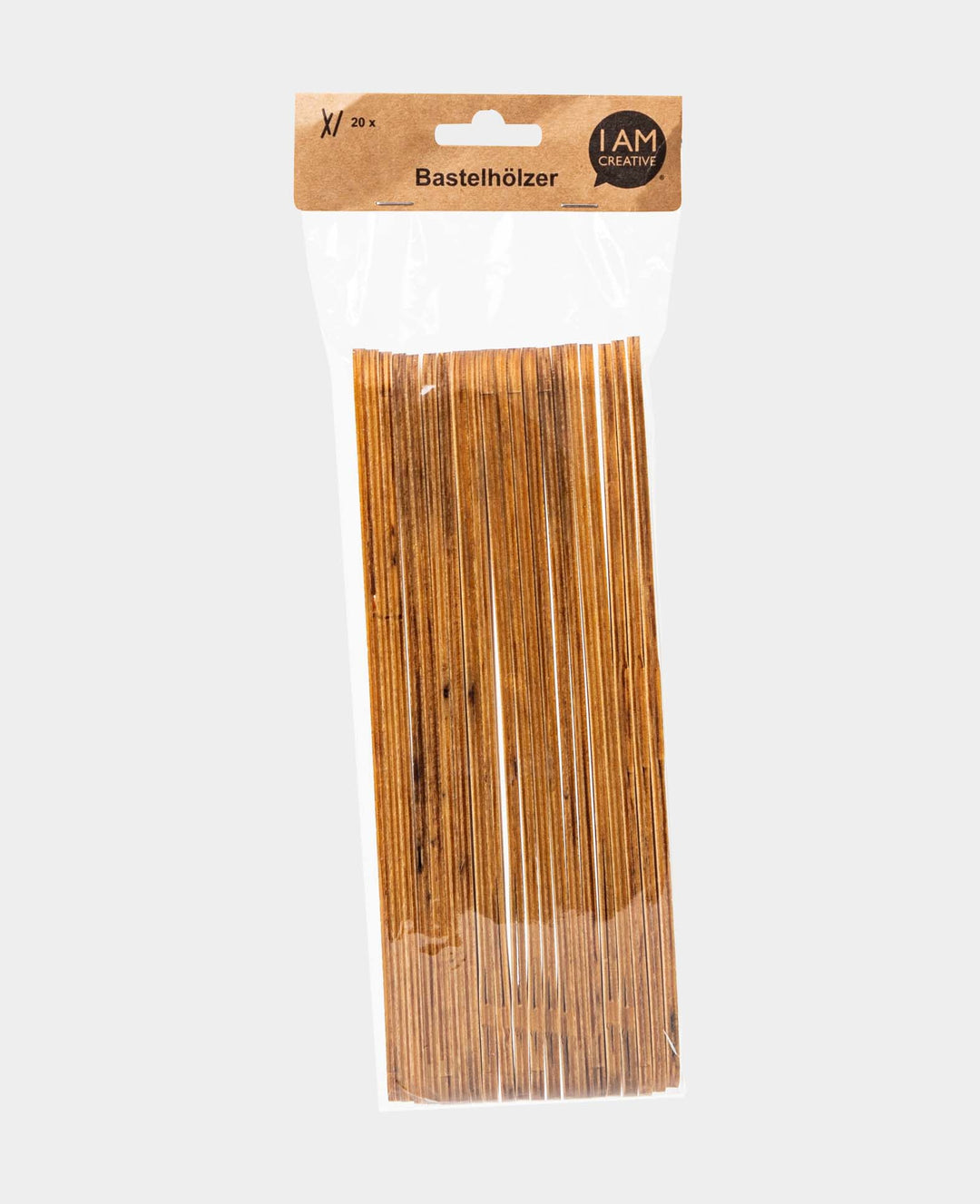 Craft wood sticks, 254 x 30 x 4 mm, 20 pcs.
