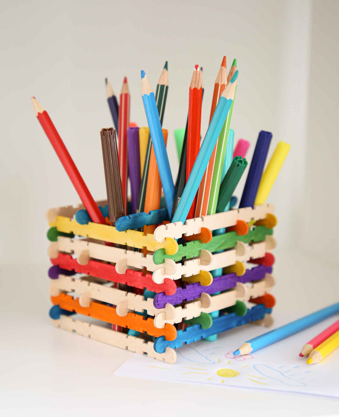 Bâtonnets de bricolage à emboîter, 114 x 10 mm, 50 pc.
