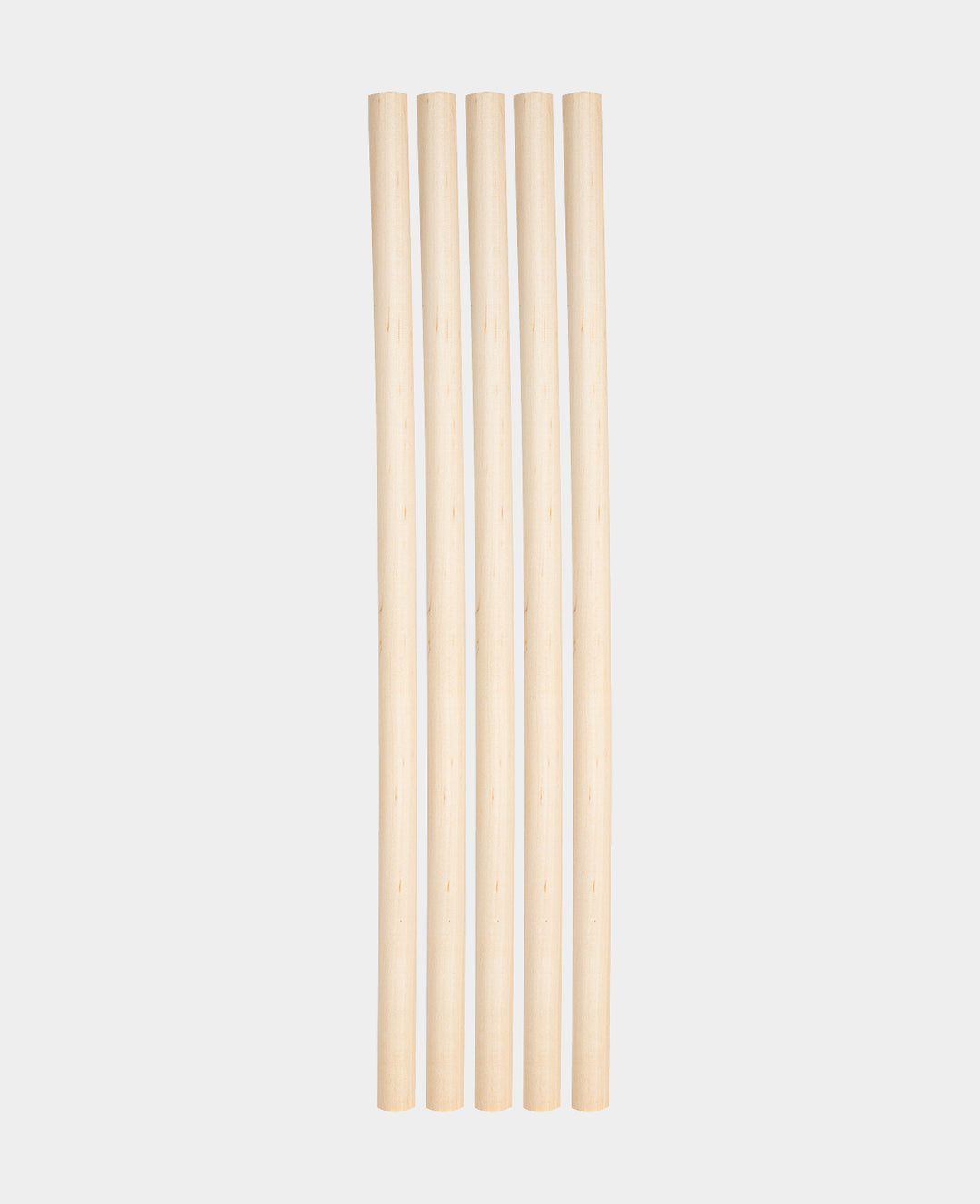 Holzstab rund, 30 cm x 12 mm, Braun, 5 Stk.