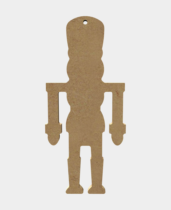 MDF-Deko Nussknacker, 7 x 0.5 x 15 cm, Braun, 1 Stk.