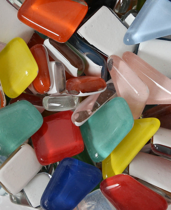 Soft Glass Mosaic Colorful Mix, 10-25 mm
