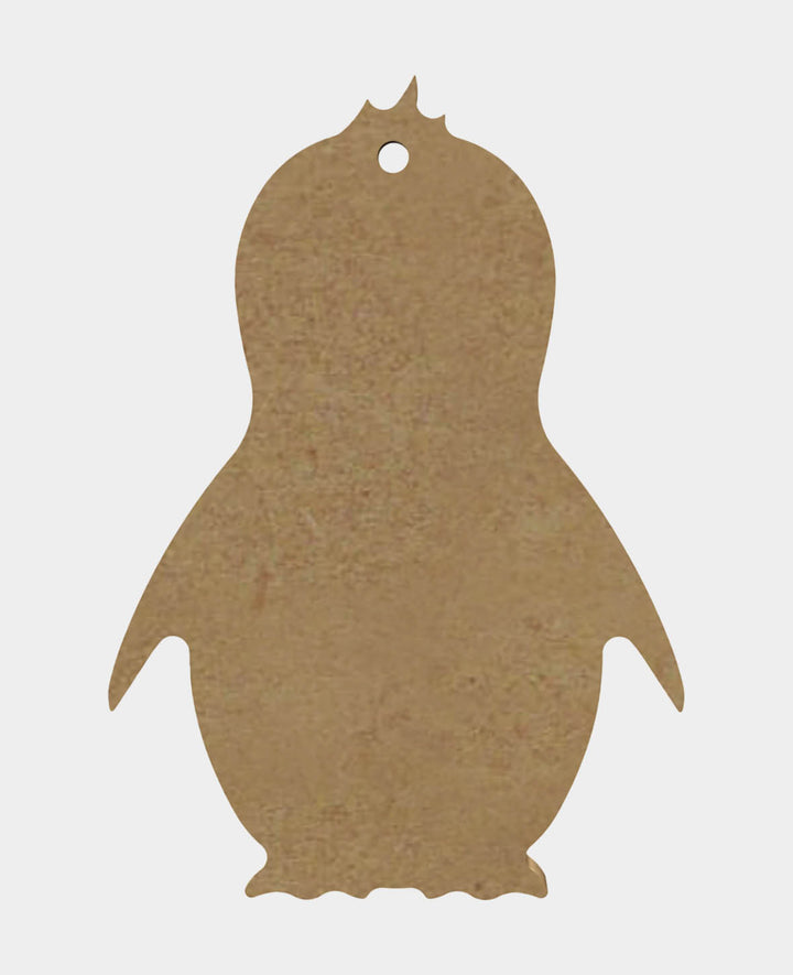 MDF-Deko Pinguin, 8 x 0.5 x 10 cm, Braun, 1 Stk.