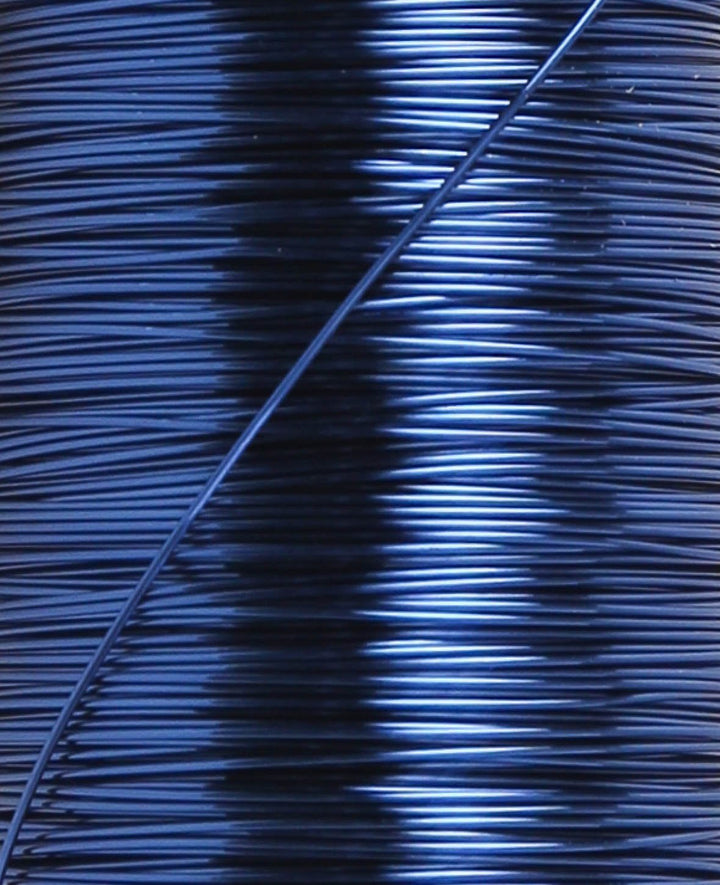 Copper Wire, Metal Wire for Crafts, DIY Decorations and Jewelry, Blue, 0.25 mm x 50 m