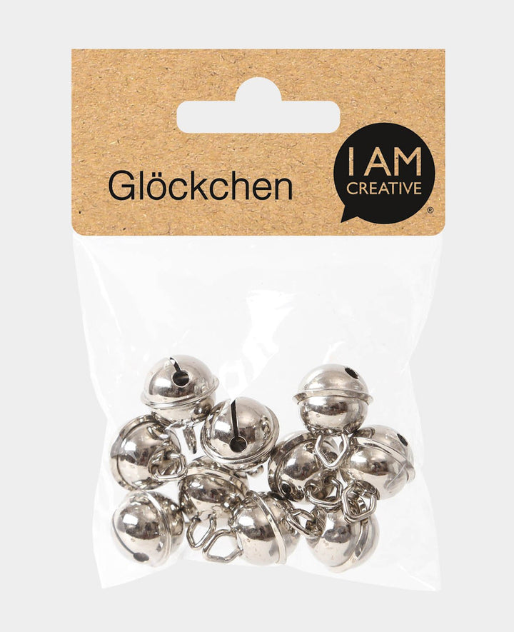 Glöckchen Silber ø 15 mm, 10 Stück