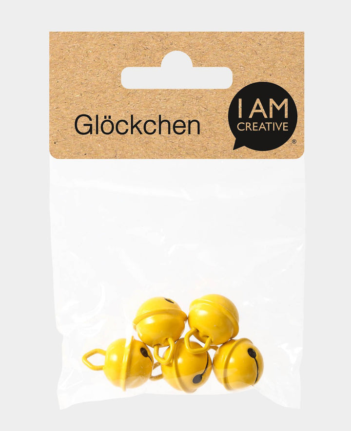Glöckchen, Gelb ø 15 mm, 5 Stück