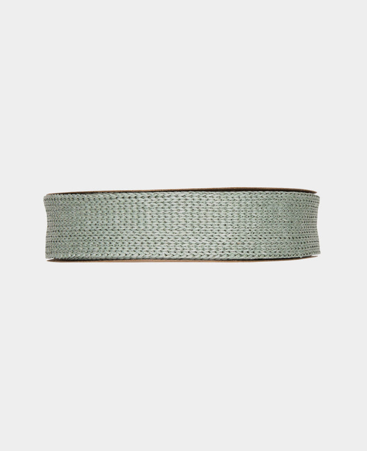 Knitted paper yarn tube, ø 25 mm x 5 m, sage green