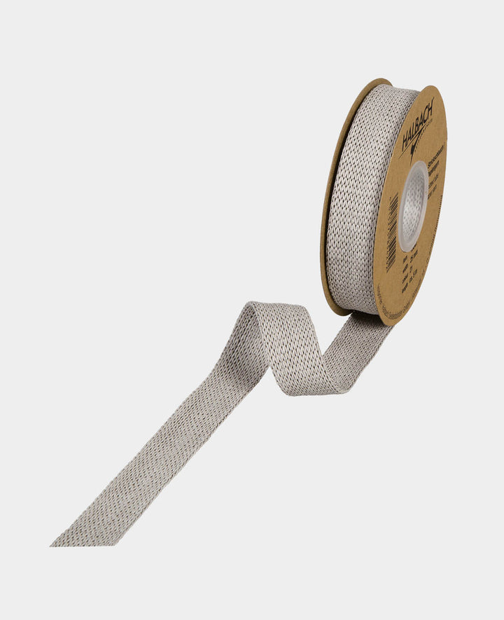 Tuyau tricoté en fil de papier, ø 25 mm x 5 m, gris