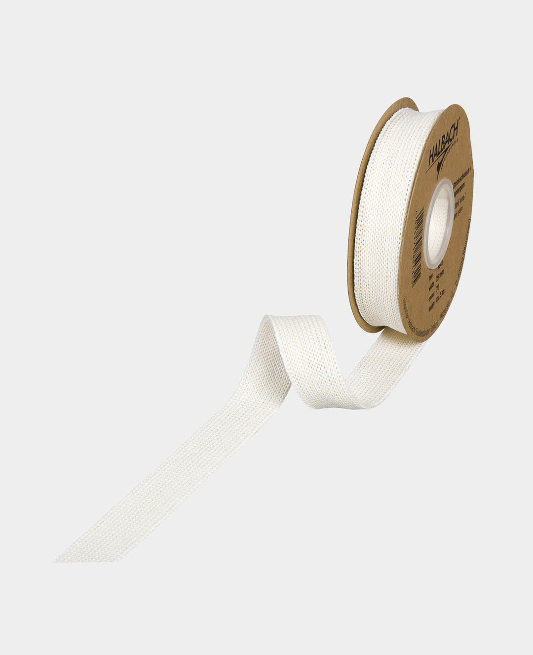 Knitted paper yarn tubing, ø 25 mm x 5 m, off-white