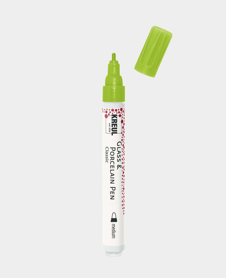 KREUL Glas- &amp; Porzellanstift Classic medium Reseda
