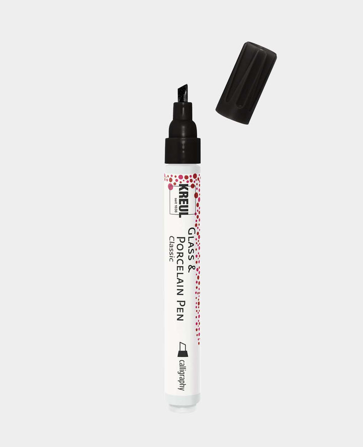 KREUL Glas- &amp; Porzellanstift Classic calligraphy Schwarz