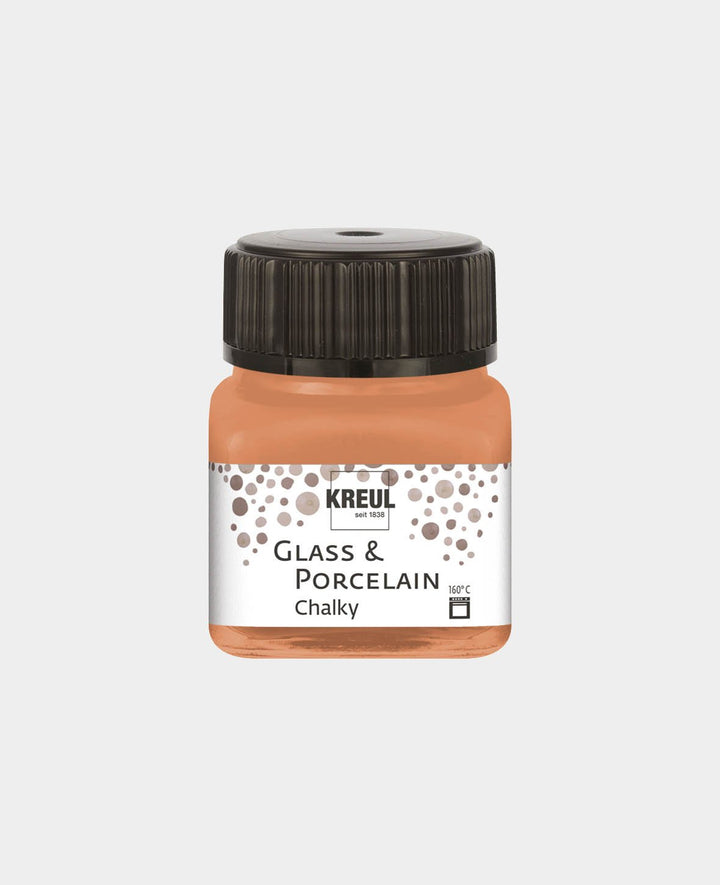 KREUL Peinture pour verre et porcelaine Chalky, Terre cuite, 20 ml