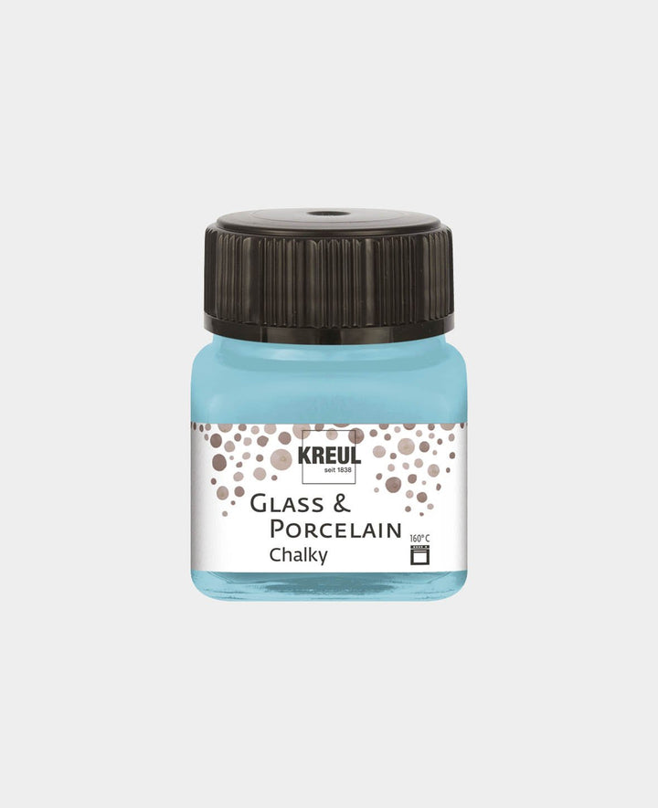 KREUL Peinture pour verre et porcelaine Chalky, Ice Mint, 20 ml