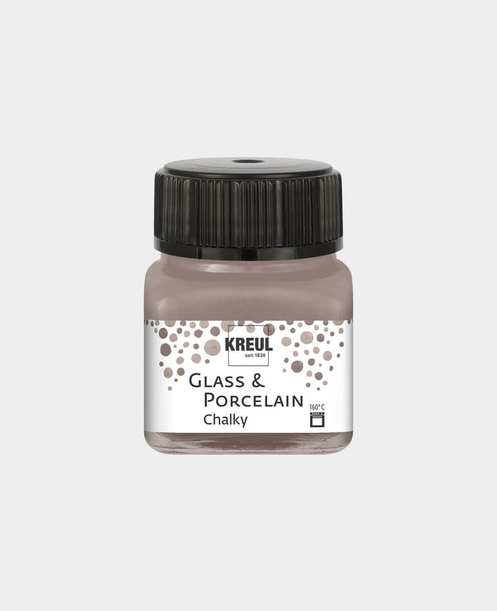 KREUL Peinture pour verre et porcelaine Chalky, Moka doux, 20 ml