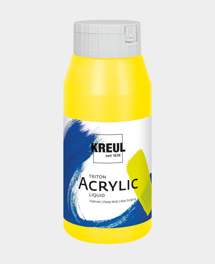 Triton Acrylic Liquid, auf Wasserbasis, Echtgelb hell, 750 ml